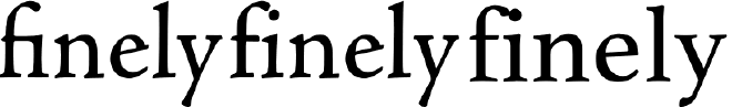 finely