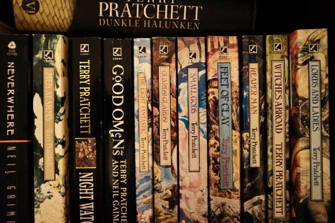 Discworld books.